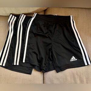 3 pair of Boys Adidas soccer shorts size S